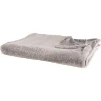 Beliani Plaid Gris 150 X 200 Cm Chaab