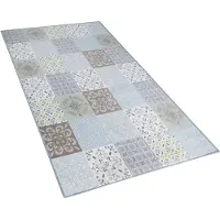 Beliani Tapis mosaïque 80 x 150 cm multicolore INKAYA (80 x 150 cm)