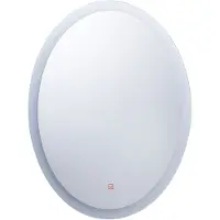 Beliani Miroir mural avec éclairage LED, argenté, 60 x 80 cm, rectangulaire, avec système anti-buée, pour la salle de bains