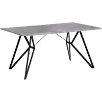 Beliani Table De Repas Buscot Effet Béton Gris