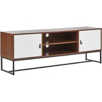Beliani Meuble Tv Bois Foncé Nueva