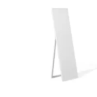 Beliani Miroir de sol blanc 40 x 140 cm plastique rectangulaire moderne rétro
