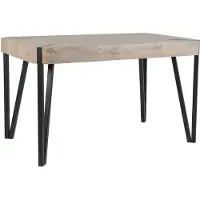 Beliani Table De Repas Cambell Taupe