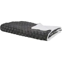 Beliani Couvre-Lits Kandilli 200 X 220 Cm Gris