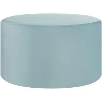 Beliani Pouf en velours vert menthe d 61 cm MILLEN