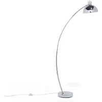 Beliani Lampadaire métal argenté 155 cm câble d'abat-jour réglable avec lumière industrielle arc design