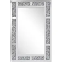 Beliani Miroir 90 cm Argenté AVRILLE