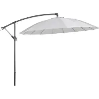 Beliani Parasol De Jardin Gris Clair D 268 Cm Calabria Ii