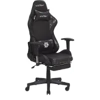 Beliani Victory, Chaise gaming, Gris, Noir