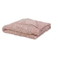 Beliani Plaid Rose 150 X 200 Cm Haifa