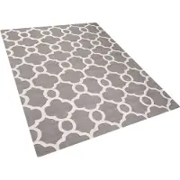Beliani Laine vierge 160 x 230 cm gris ZILĖ (160 x 230 cm)