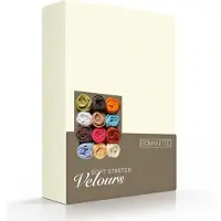 Romanette Drap-housse Romanette Ivoire (Velours)-Lits Simples (80/90 x 200/210/220 cm)