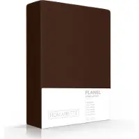 Romanette Drap-housse Romanette Marron (Coton)-90 x 200 cm