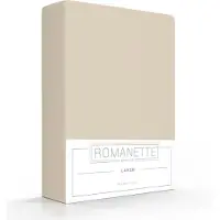 Romanette Drap-housse Romanette Camel (Coton)-180 x 200 cm