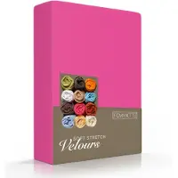 Romanette Drap-housse Romanette Rose Fuchsia (Velours)-Lits Simples (80/90 x 200/210/220 cm)