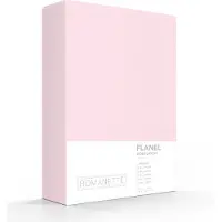 Romanette Hoeslaken Romanette Roze (Flanel)-180 x 220 cm