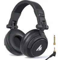 MAONO MH601 DJ Headphones with wire - Studio Headphones - Over Ear - Headphones - Black