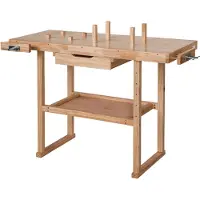 TecTake - Houten Werkbank Werktafel Werkblad Schaafbank 400915
