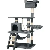 TecTake Arbre à Chat STOKELEY 141 cm - gris