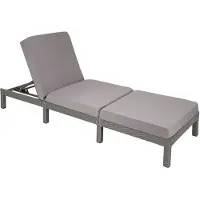 TecTake Bain de soleil SOFIA 6 positions - gris