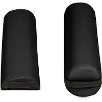 TecTake - Table de massage table de traitement - matelas de 10 cm de haut et cadre en bois + coussins à roulettes noirs, sac de transport et tabouret - noir - banc de traitement - sac de rangement