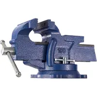 TecTake Bankschroef aambeeld voor werkbank 100 mm draaibaar 401124