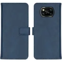 IMoshion Étui de télephone portefeuille de luxe pour Xiaomi Poco X3 (Pro) - Bleu foncé