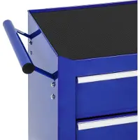 TecTake - Chariot à outils avec 5 tiroirs - bleu - 402798