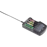 Voltcraft Chargeur de piles rondes NiMH, NiCd, LiIon CC-2 Mignon (AA), Micro (AAA), Baby (C), Sub-C, 26650, 26500, 18650, 1 (VC-8066555)