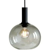 Nordlux Suspension en verre Alton sphère Ø 25cm verre fumé