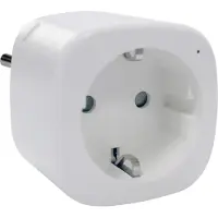 Denver SHP-100 - Prise intelligente - Fonctionne avec TUYA - WiFi - Prise domestique intelligente - Amazon Alexa + Google home -Blanc