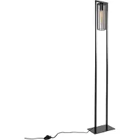 QAZQA Lampadaire moderne noir - Balenco Wazo