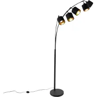 TRIO Lampadaire TOMMY 5 flammes noir R46330579