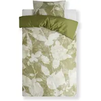 Kayori Ensemble de housse de couette Kibu en satin de coton biologique 200TC - y compris les taies d'oreiller