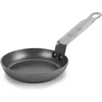 Lacor 63714 Poêle Tri Blinis en Tole Acier Antiadhésiférent 14 cm, Noir