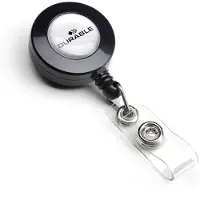 Durable Enrouleur Yoyo à badge , cordon 800 mm, avec clip et boucle à bouton-pression, plastique, 10 pièces