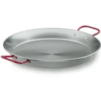 Lacor 63643 Plat à Paëlla en Tole Acier 42 cm, Gris