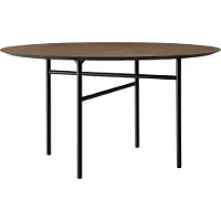 Audo Copenhagen Snaregade Round Table à Manger 138 cm | Black | Dark Stained Oak