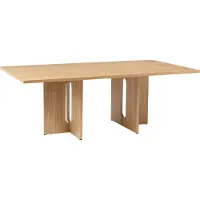 Menu Androgyne Rectangular Table à Manger 210 x 109 | Natural Oak
