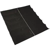 Nesling harmonica tissu d'ombrage 290x300 cm - noir