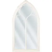 Beliani Miroir TRELLY Métal Blanc