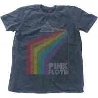 Born In France T-Shirt Pink Floyd Prism Arch Snow Wash Unisex Denim