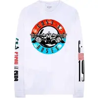 Guns n' Roses T-Shirt à manches longues Motorcross Logo Homme Blanc - Taille XXL