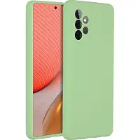 Accezz Coque Liquid Silicone Samsung Galaxy A72 - Vert