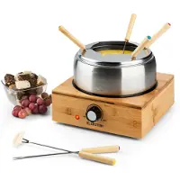 Klarstein Bambus Fondue cuve inox 800 W