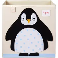 3 Sprouts Boîte de rangement - 33x33x33 - Pingouin - - UneTaille - Cageot