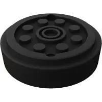 Deuba 3x Patin XL en caoutchouc universel pour cric