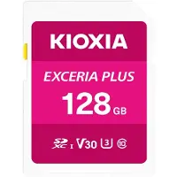Kioxia EXCERIA PLUS - Flash-Speicherkarte - 128GB - Video Class V30 / UHS-I U3 / Class10 - SDXC UHS-I (LNPL1M128GG4)