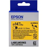 Epson LK-6YBA14 ruban thermorétractable - noir sur jaune 14 mm (d'origine)