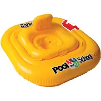 Intex Siège de bain pour bébé Deluxe | Carré | Jaune | Jusqu'à 15 kg maximum
